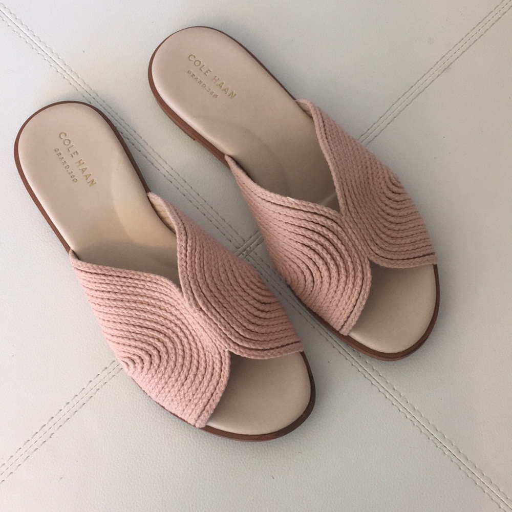 Cole Haan “Ansley” Woven Slide Sandals Size 8